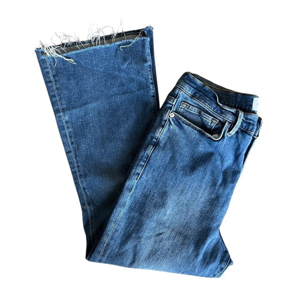 Frame Blue Le Crop Flared Jeans - Picture 5 of 8